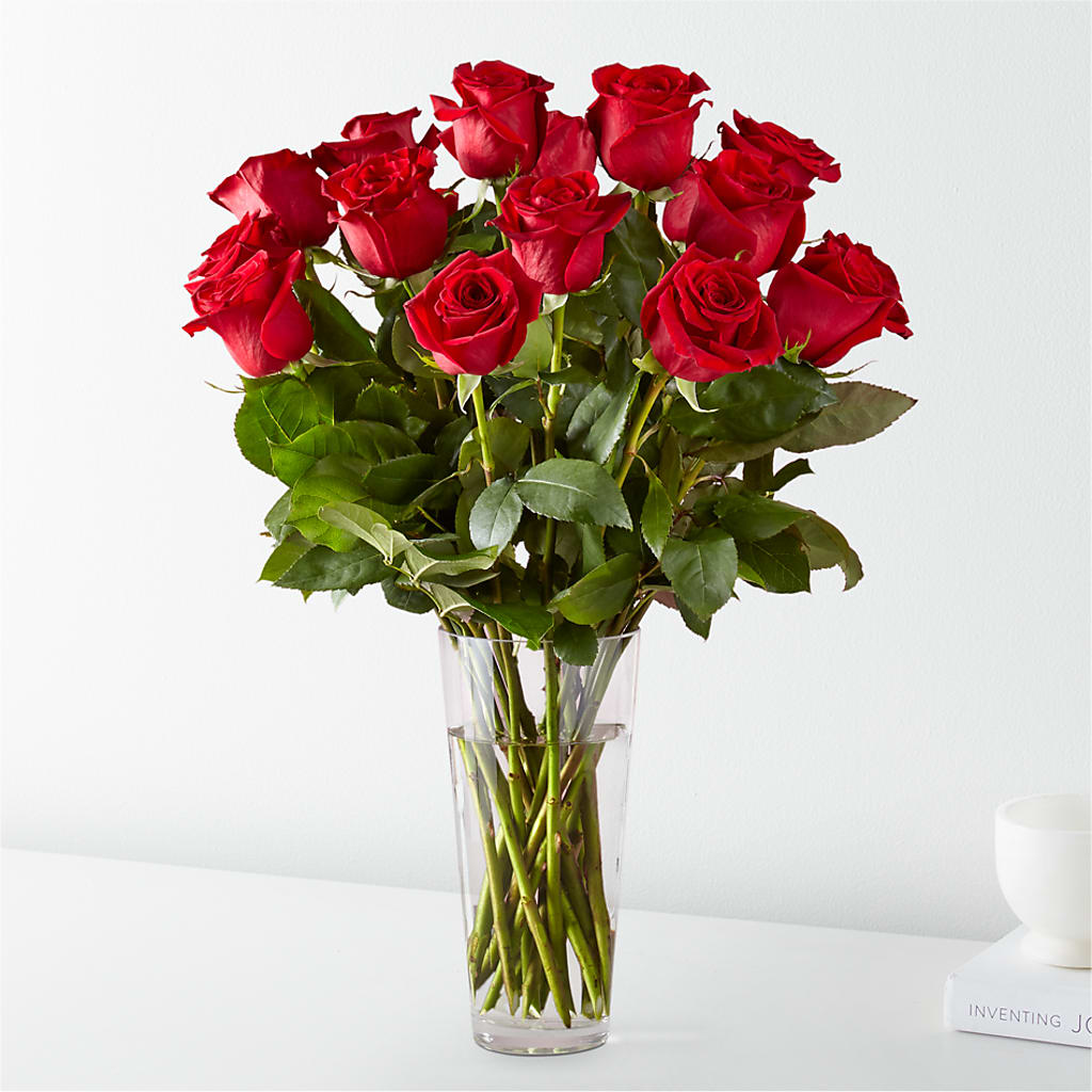 Long Stem Red Rose Bouquet – Dynamic Flowers Of Royal Oak, Royal Oak MI