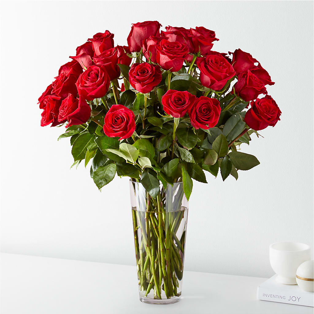 Long Stem Red Rose Bouquet – Dynamic Flowers Of Royal Oak, Royal Oak MI