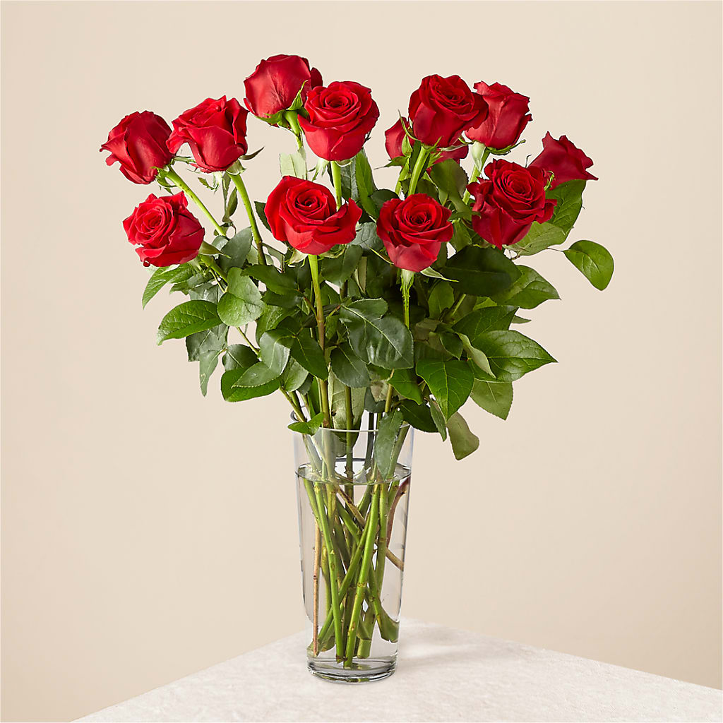 Long Stem Red Rose Bouquet – Dynamic Flowers Of Royal Oak, Royal Oak MI