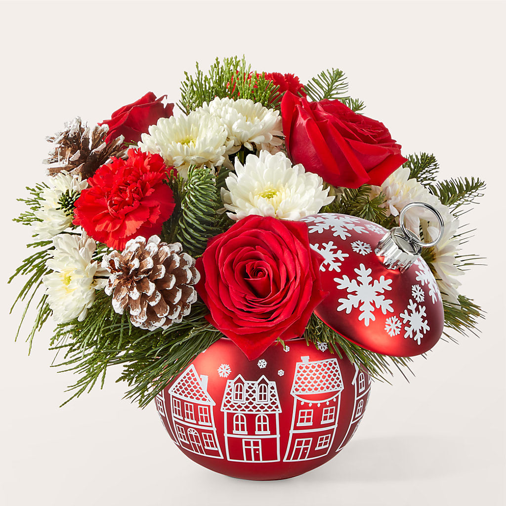 Christmas Village Ornament – Dynamic Flowers Of Royal Oak, Royal Oak MI