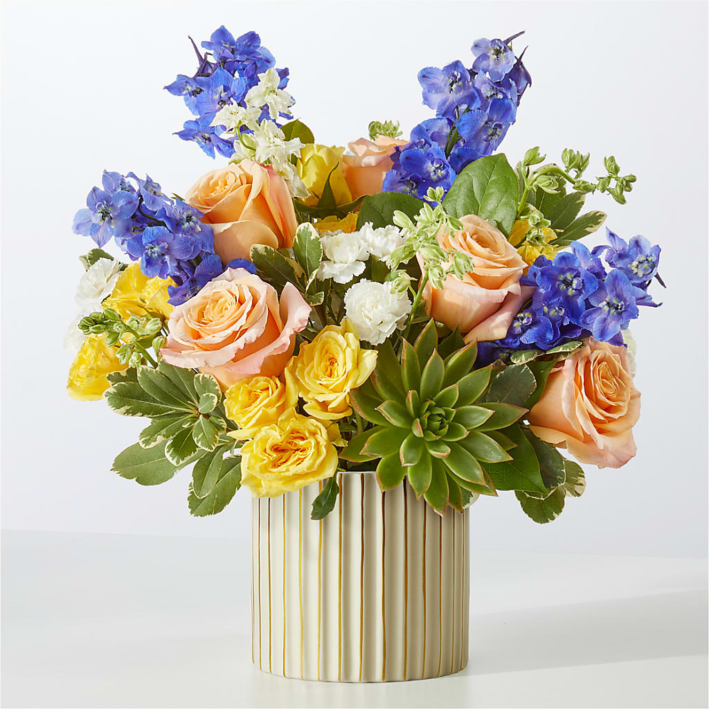 Cobalt Reverie Bouquet – Dynamic Flowers Of Royal Oak, Royal Oak MI