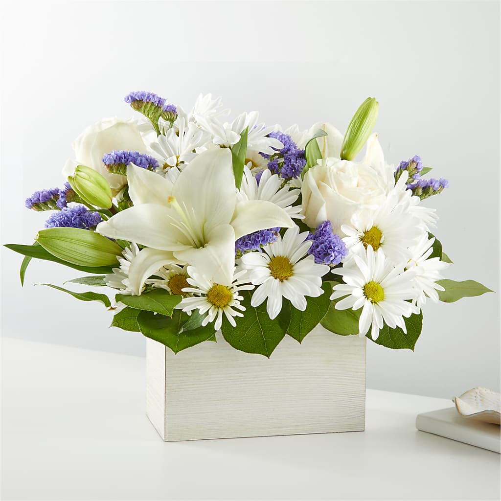 Beyond Blue Box Bouquet – Dynamic Flowers Of Royal Oak, Royal Oak MI
