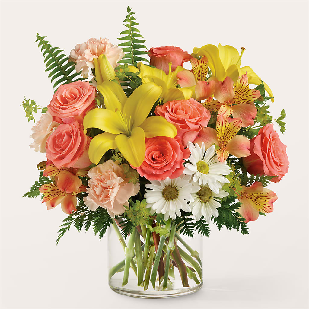Sunset Strip Bouquet – Dynamic Flowers Of Royal Oak, Royal Oak MI
