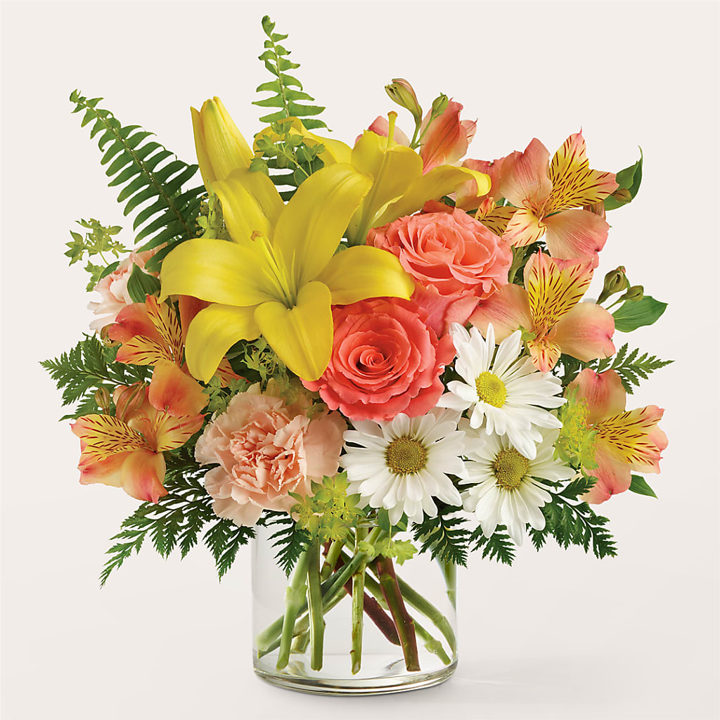 Sunset Strip Bouquet – Dynamic Flowers Of Royal Oak, Royal Oak MI