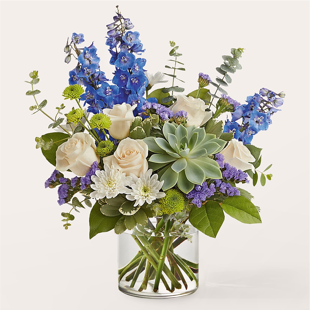 Cerulean Waves Bouquet – Dynamic Flowers Of Royal Oak, Royal Oak MI