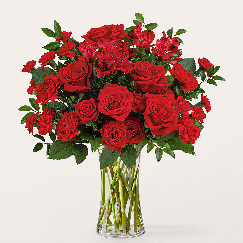 Brilliant Ruby Bouquet – Dynamic Flowers Of Royal Oak, Royal Oak MI