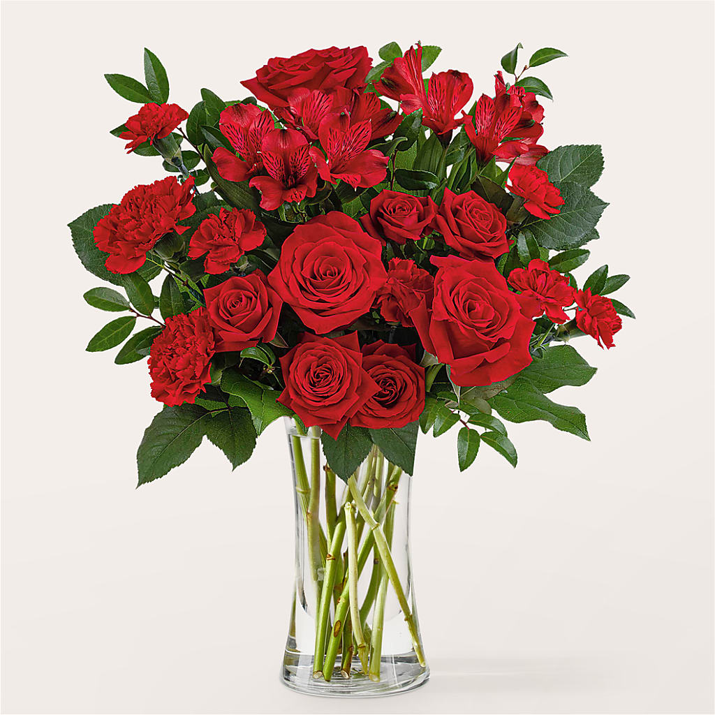 Brilliant Ruby Bouquet – Dynamic Flowers Of Royal Oak, Royal Oak MI