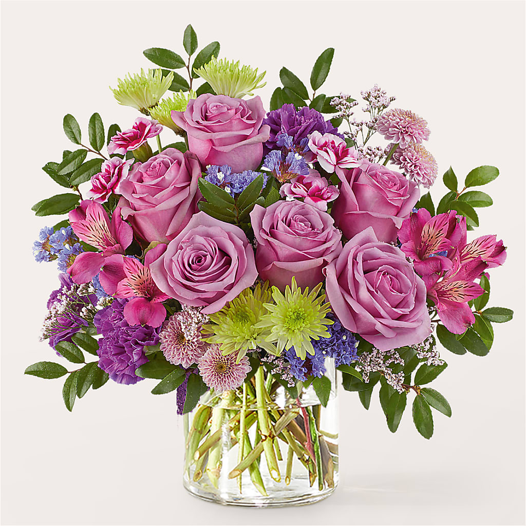 Glass Half Full Bouquet – Dynamic Flowers Of Royal Oak, Royal Oak MI
