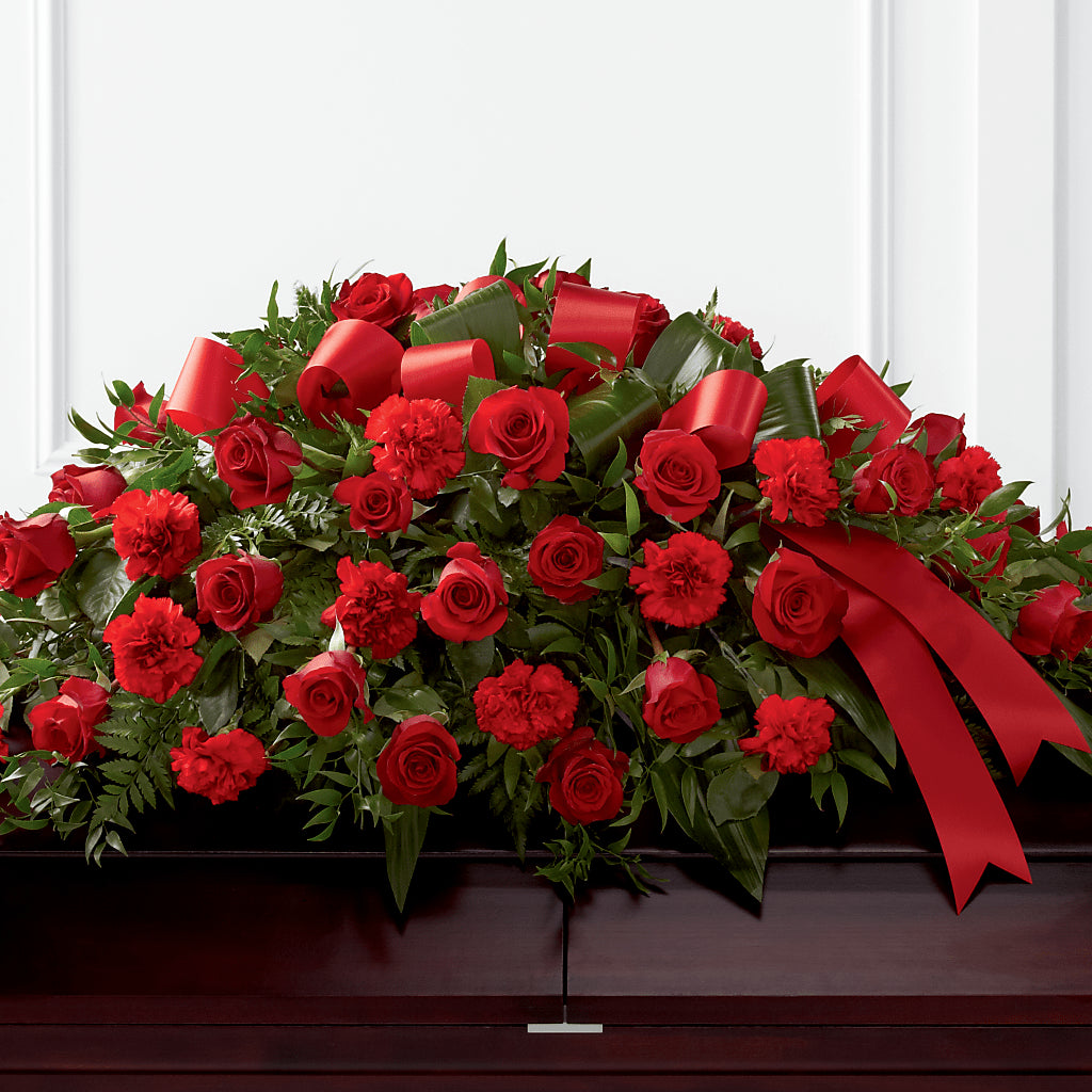 Tribute of Life Casket Spray – Dynamic Flowers Of Royal Oak, Royal Oak MI