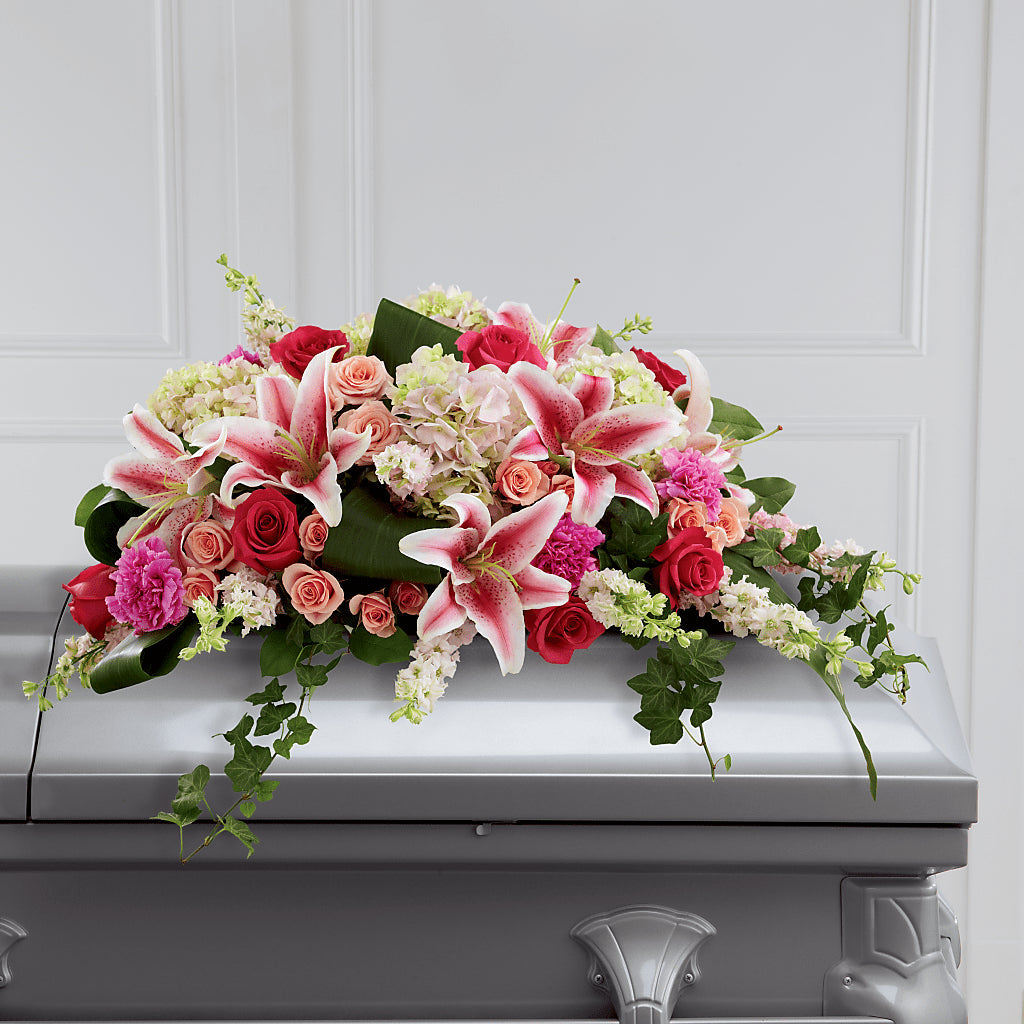 Splendid Grace Casket Spray – Dynamic Flowers Of Royal Oak, Royal Oak MI