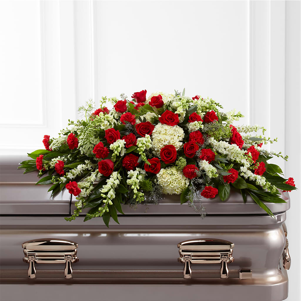Sincerity Casket Spray – Dynamic Flowers Of Royal Oak, Royal Oak MI