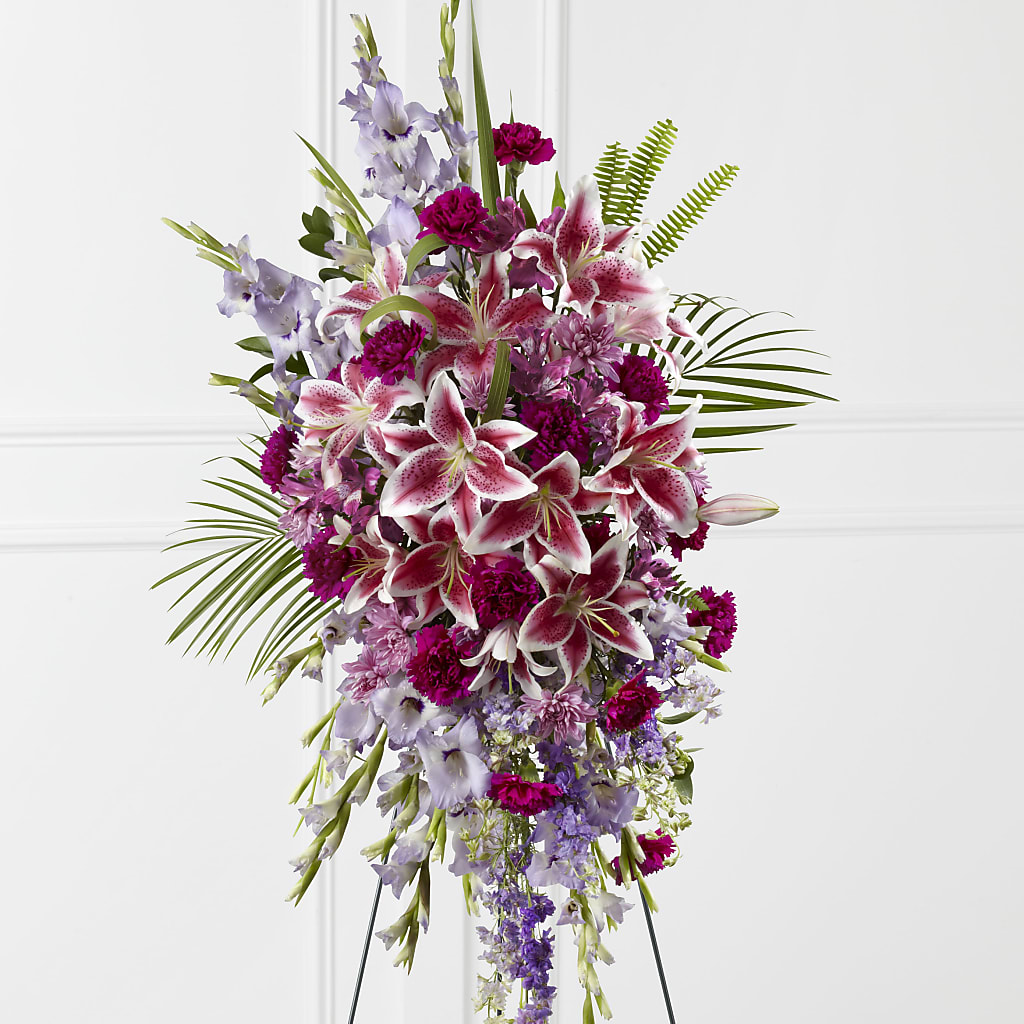 Tender Touch Standing Spray – Dynamic Flowers Of Royal Oak, Royal Oak MI