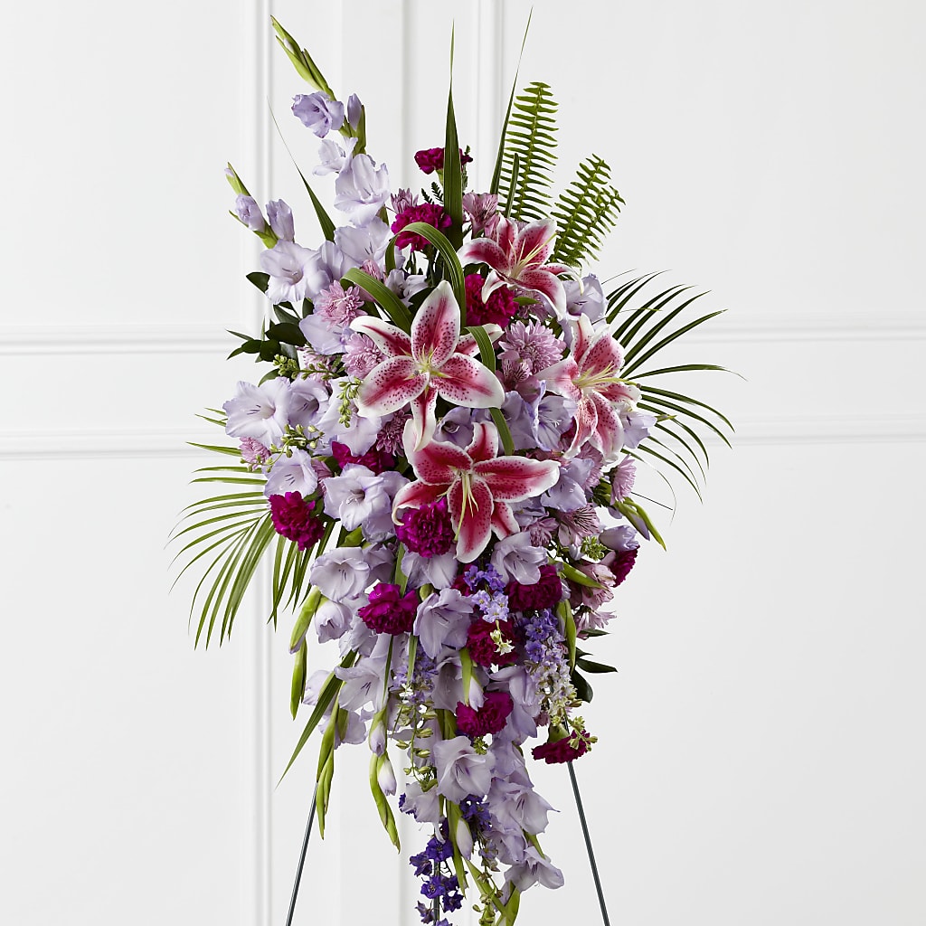 Tender Touch Standing Spray – Dynamic Flowers Of Royal Oak, Royal Oak MI