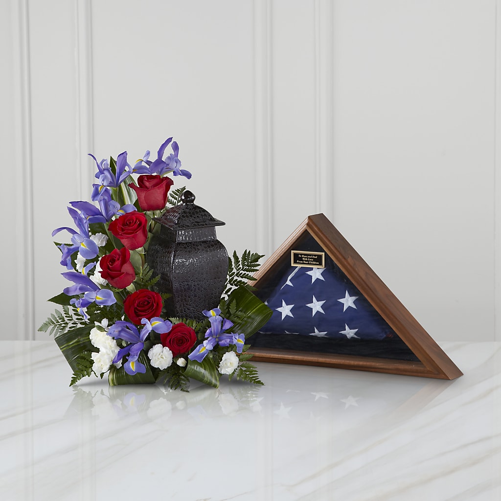 Patriotic Tribute Arrangement – Dynamic Flowers Of Royal Oak, Royal Oak MI