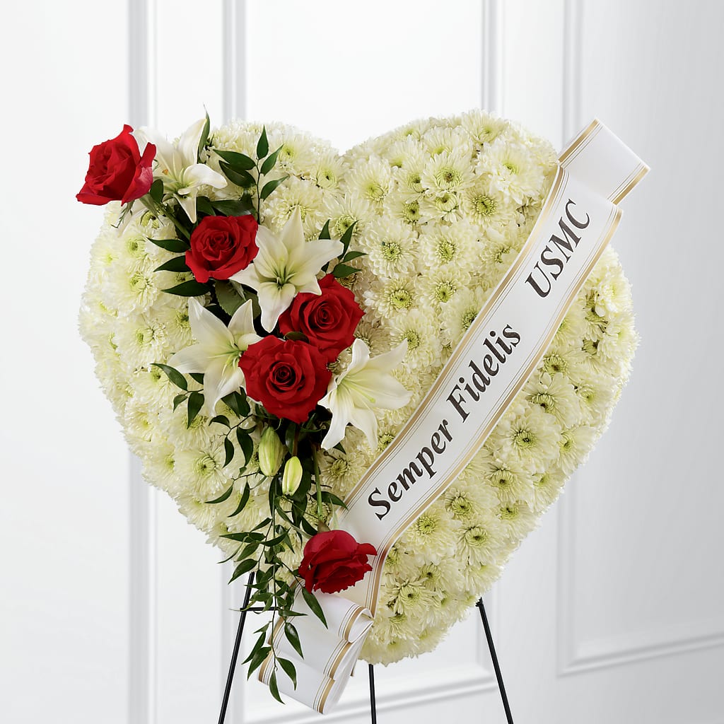Heartfelt Hero Standing Heart – Dynamic Flowers Of Royal Oak, Royal Oak MI