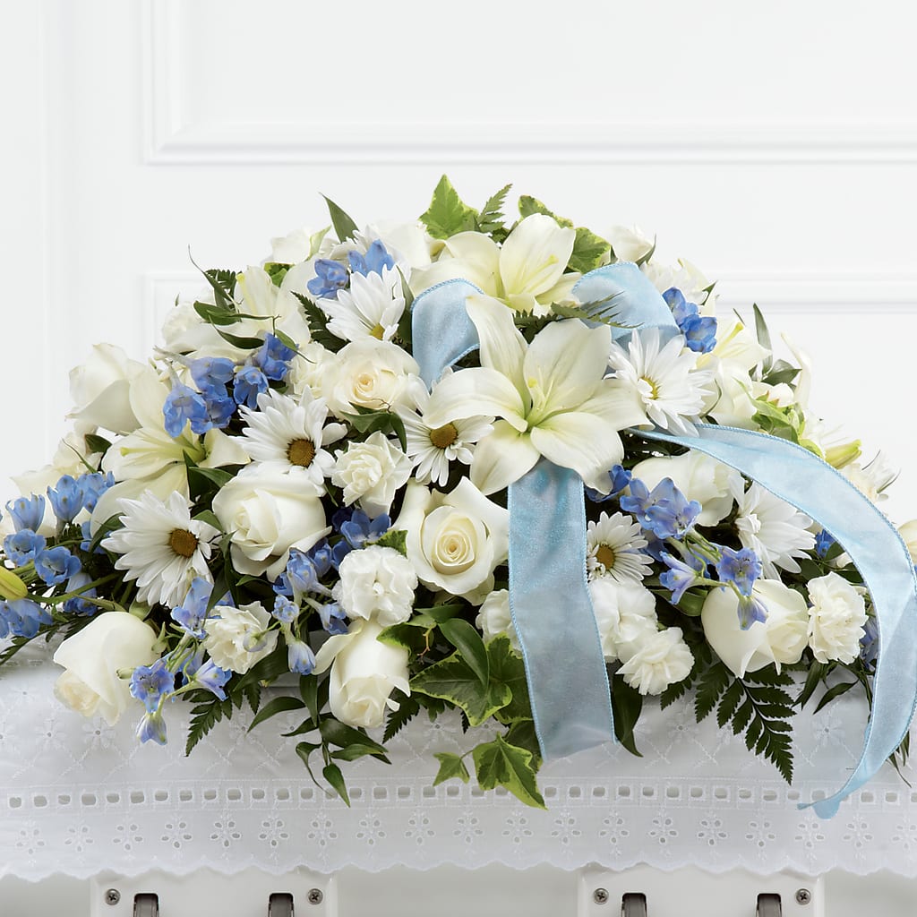 Tender Treasure Casket Spray – Dynamic Flowers Of Royal Oak, Royal Oak MI