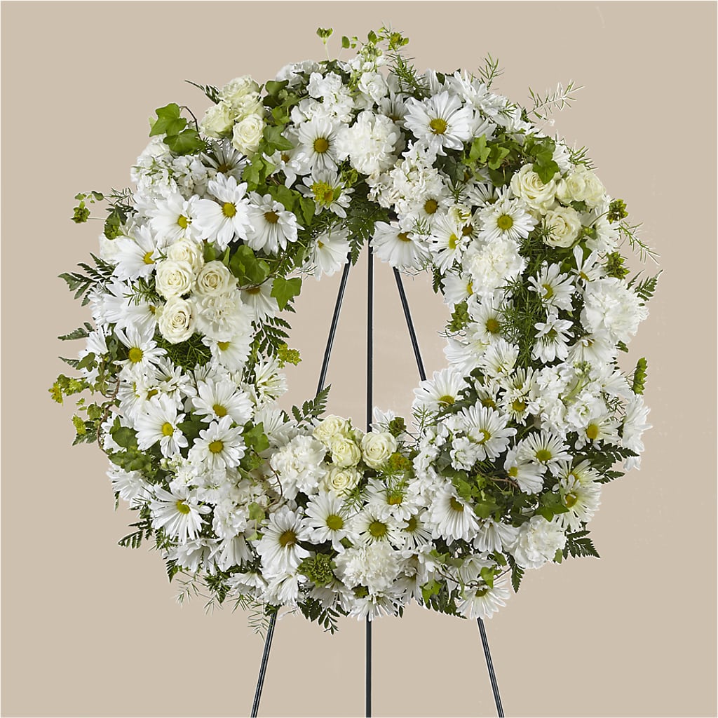 Faithful Wishes Wreath – Dynamic Flowers Of Royal Oak, Royal Oak MI