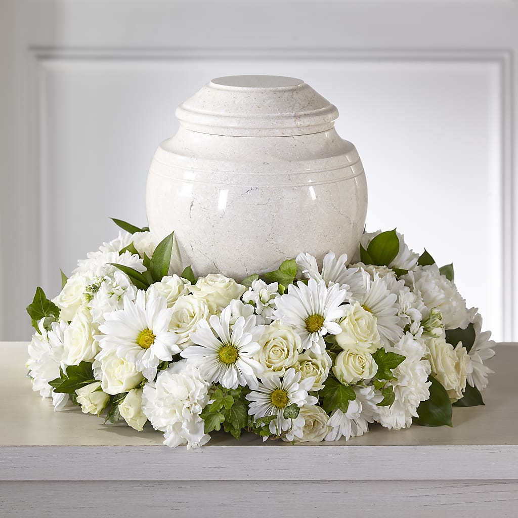Ivory Gardens Cremation Adornment – Dynamic Flowers Of Royal Oak, Royal Oak MI