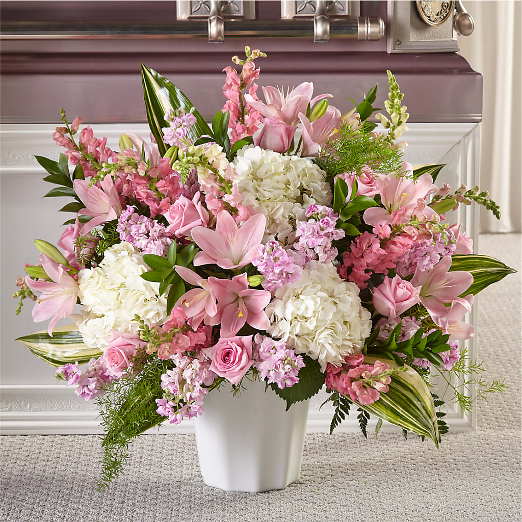Simply Serene Floor Basket – Dynamic Flowers Of Royal Oak, Royal Oak MI