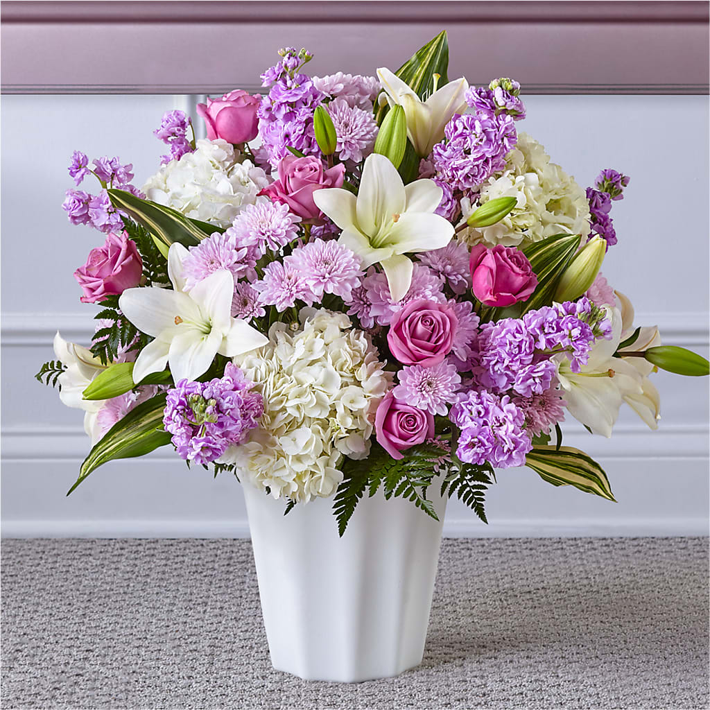 Heaven Sent Floor Basket – Dynamic Flowers Of Royal Oak, Royal Oak MI