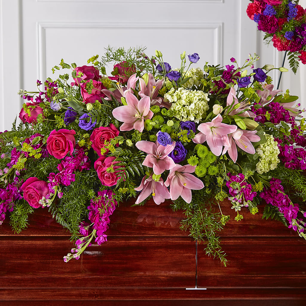 Radiant Tribute Casket Spray – Dynamic Flowers Of Royal Oak, Royal Oak MI