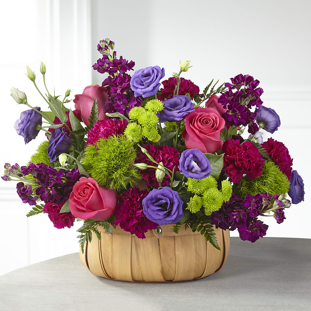 Serene Sanctuary Basket – Dynamic Flowers Of Royal Oak, Royal Oak MI