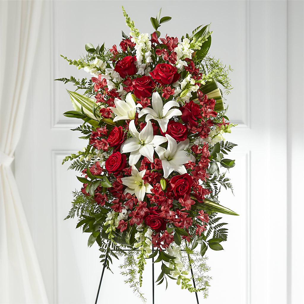 Everlasting Memory Standing Spray – Dynamic Flowers Of Royal Oak, Royal Oak MI