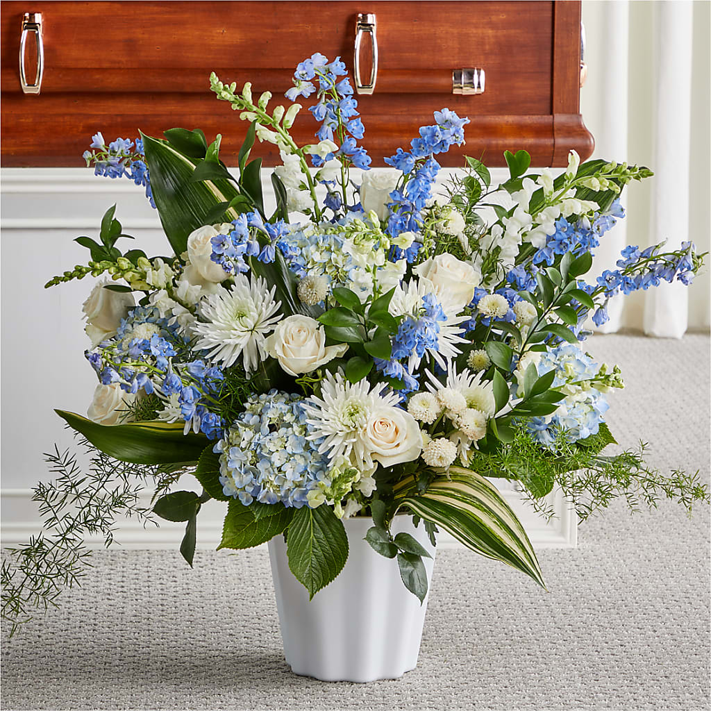 Everlasting Memories Floor Basket – Dynamic Flowers Of Royal Oak, Royal Oak MI