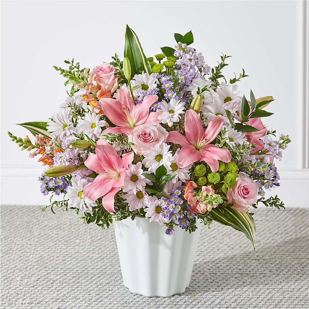 Abundant Compassion Floor Basket – Dynamic Flowers Of Royal Oak, Royal Oak MI