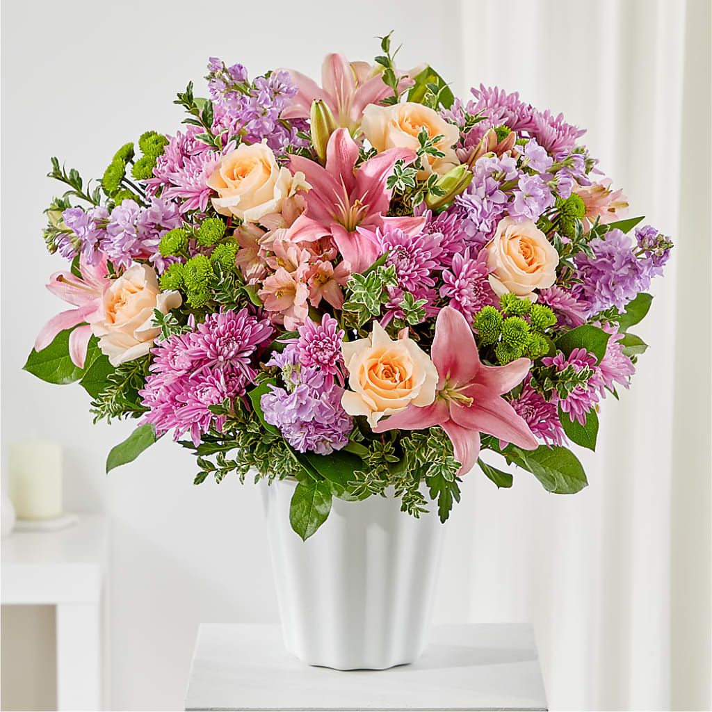 Supportive Embrace Tabletop Basket – Dynamic Flowers Of Royal Oak, Royal Oak MI