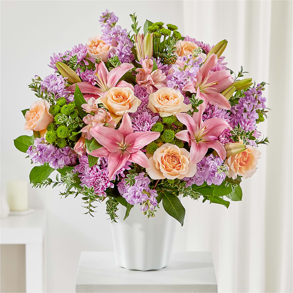 Supportive Embrace Tabletop Basket – Dynamic Flowers Of Royal Oak, Royal Oak MI