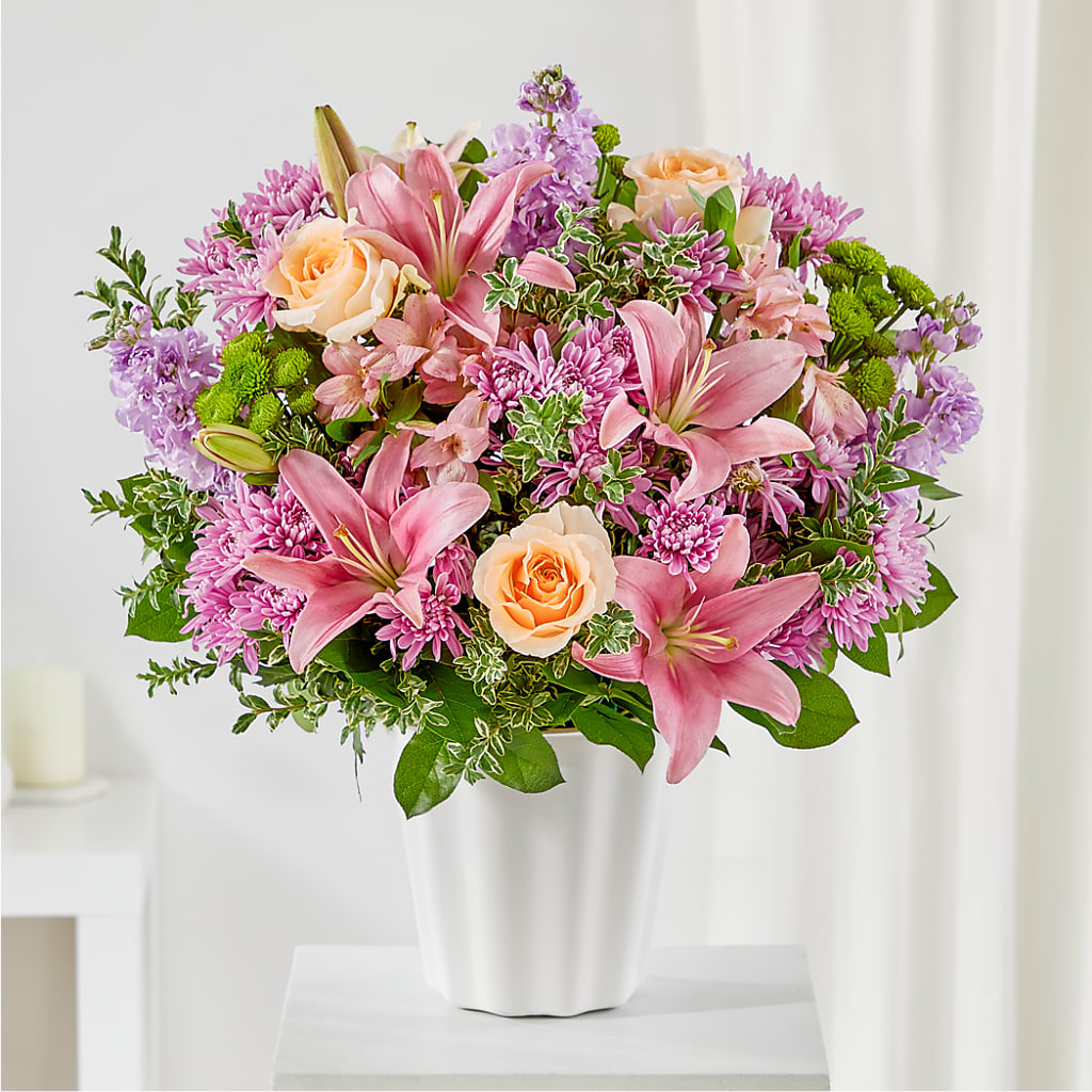 Supportive Embrace Tabletop Basket – Dynamic Flowers Of Royal Oak, Royal Oak MI