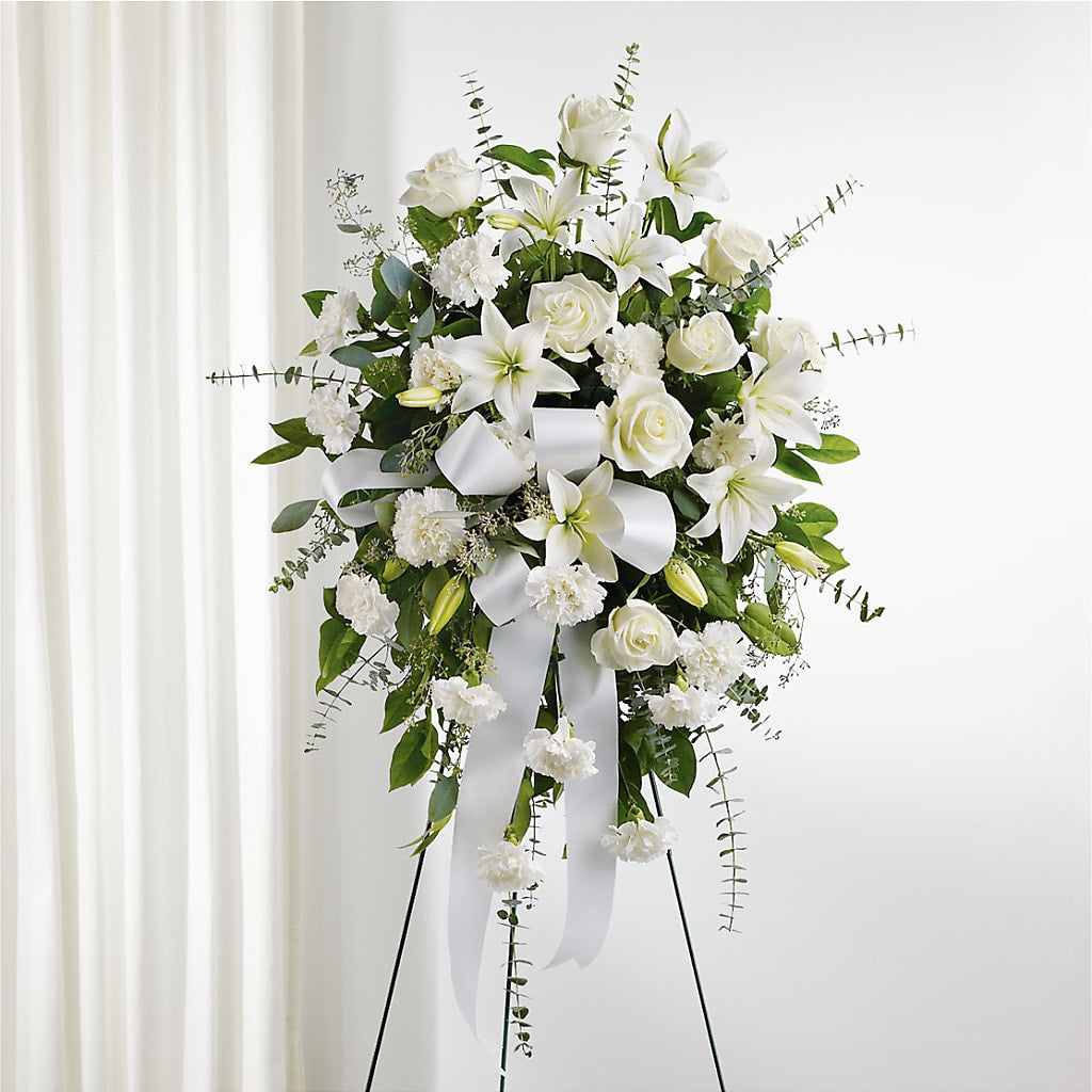 With Care Standing Spray – Dynamic Flowers Of Royal Oak, Royal Oak MI