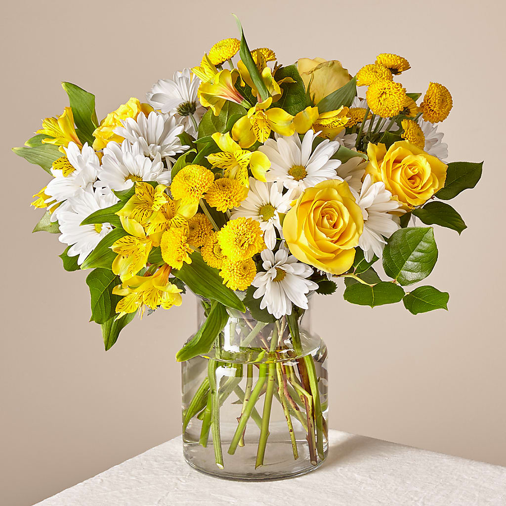Sunny Sentiments Bouquet – Dynamic Flowers Of Royal Oak, Royal Oak MI
