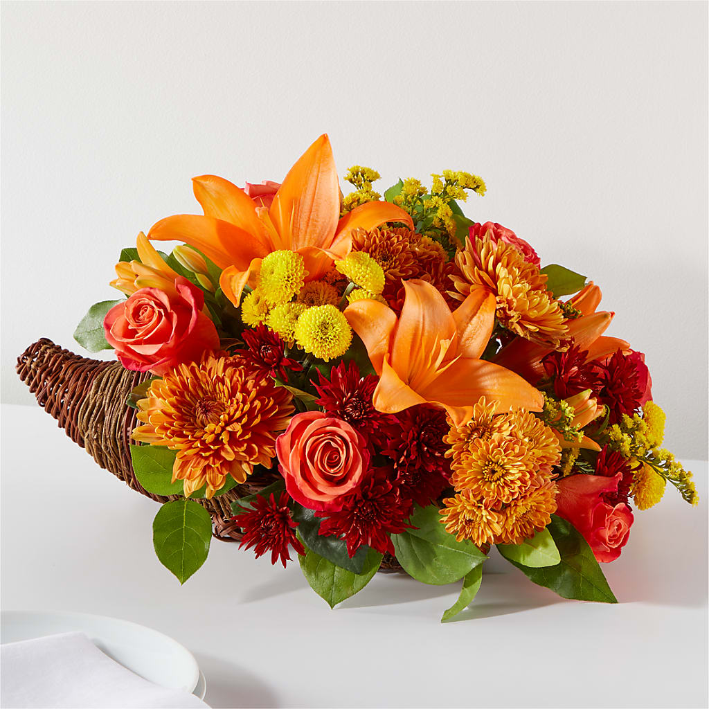 Bouquet of Blessings Cornucopia – Dynamic Flowers Of Royal Oak, Royal Oak MI