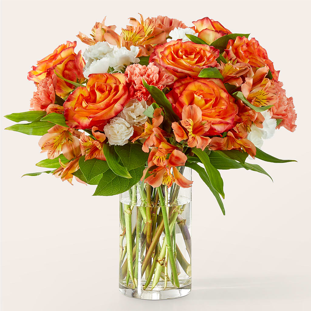 Apricot Glow Bouquet – Dynamic Flowers Of Royal Oak, Royal Oak MI