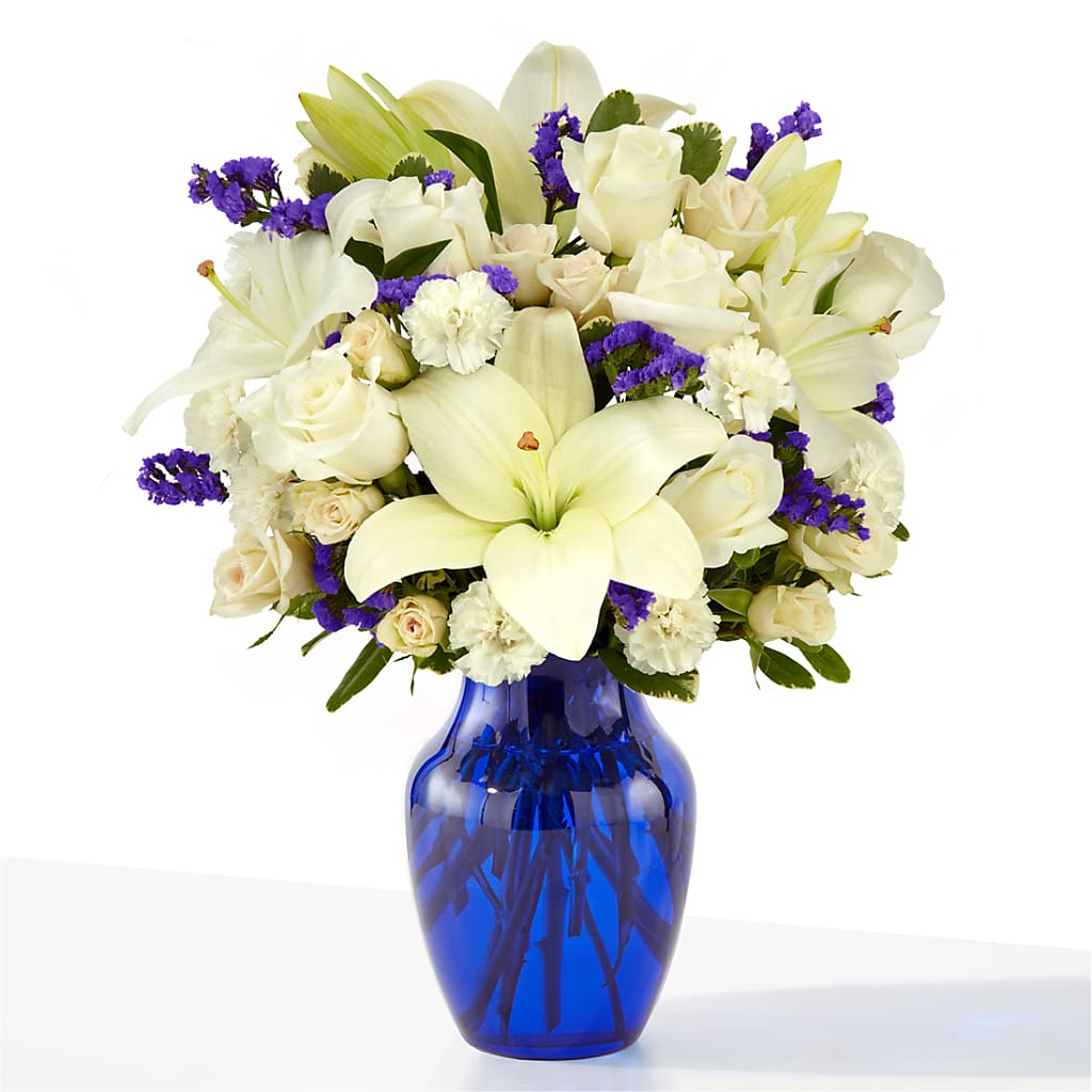 Sapphire Rush Bouquet – Dynamic Flowers Of Royal Oak, Royal Oak MI