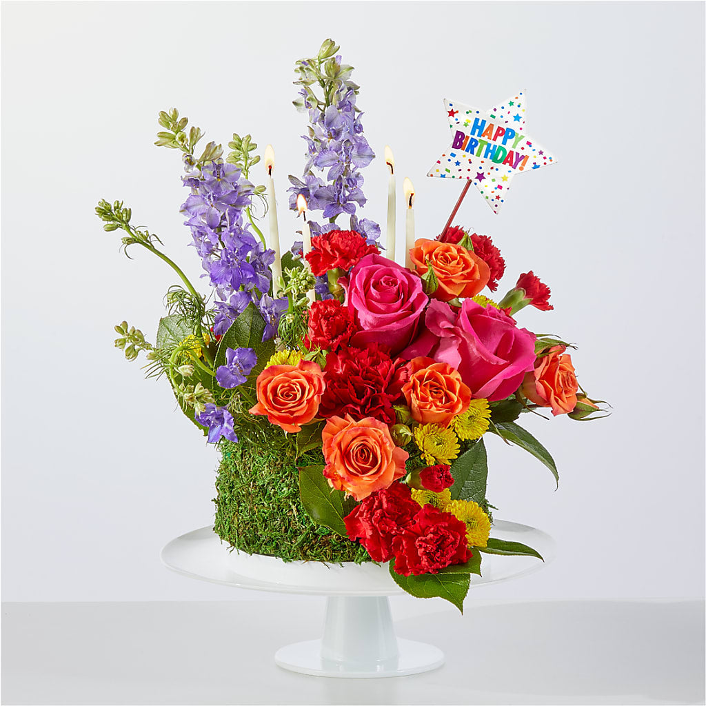 Best Year Yet Floral Cake – Dynamic Flowers Of Royal Oak, Royal Oak MI