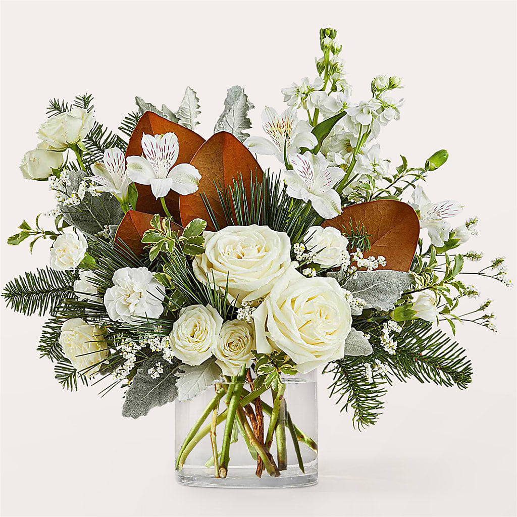 Fresh Snowfall Bouquet – Dynamic Flowers Of Royal Oak, Royal Oak MI