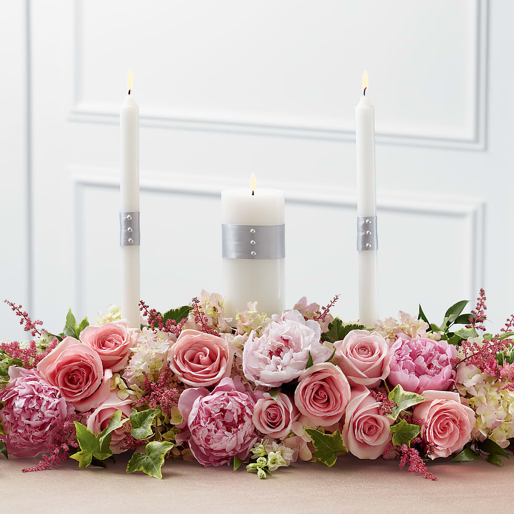 Worldwide Romance Unity Candle Arrangement – Dynamic Flowers Of Royal Oak, Royal Oak MI