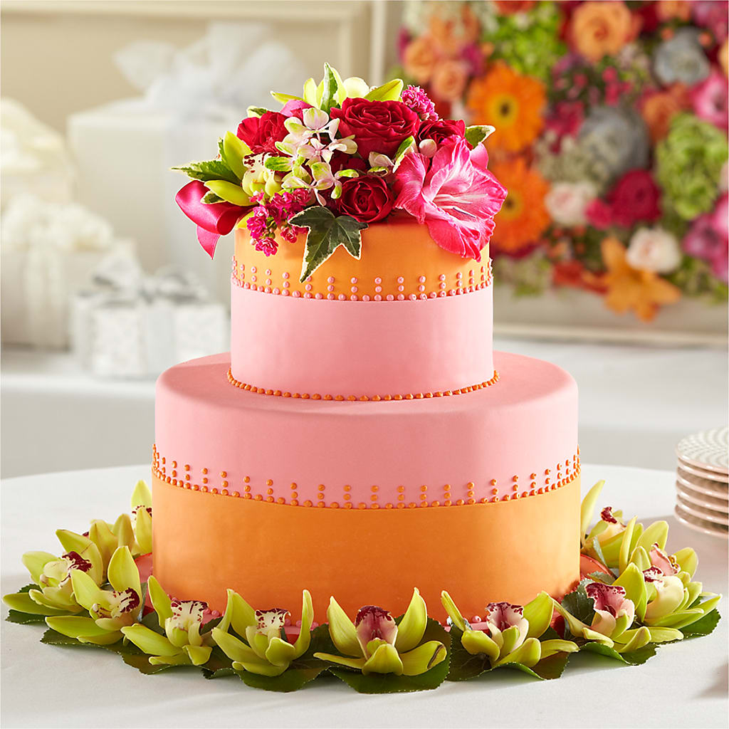 Sweet Citrus Cake Decor – Dynamic Flowers Of Royal Oak, Royal Oak MI