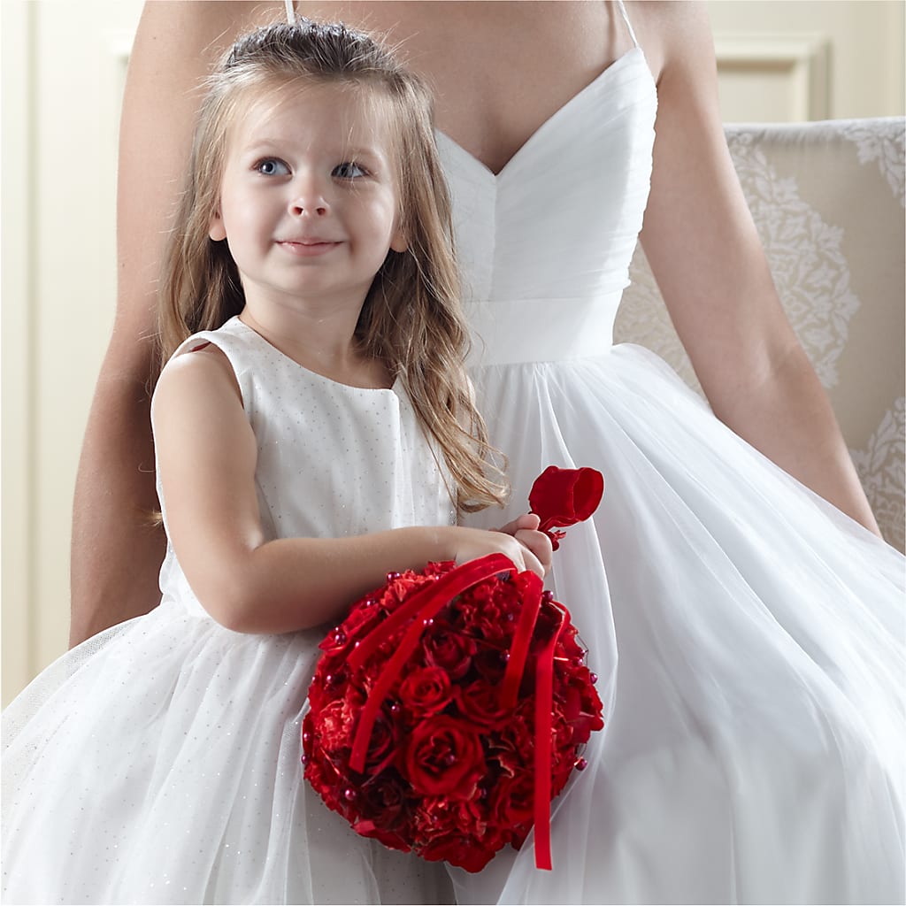 Pure at Heart Flower Girl Arrangement – Dynamic Flowers Of Royal Oak, Royal Oak MI