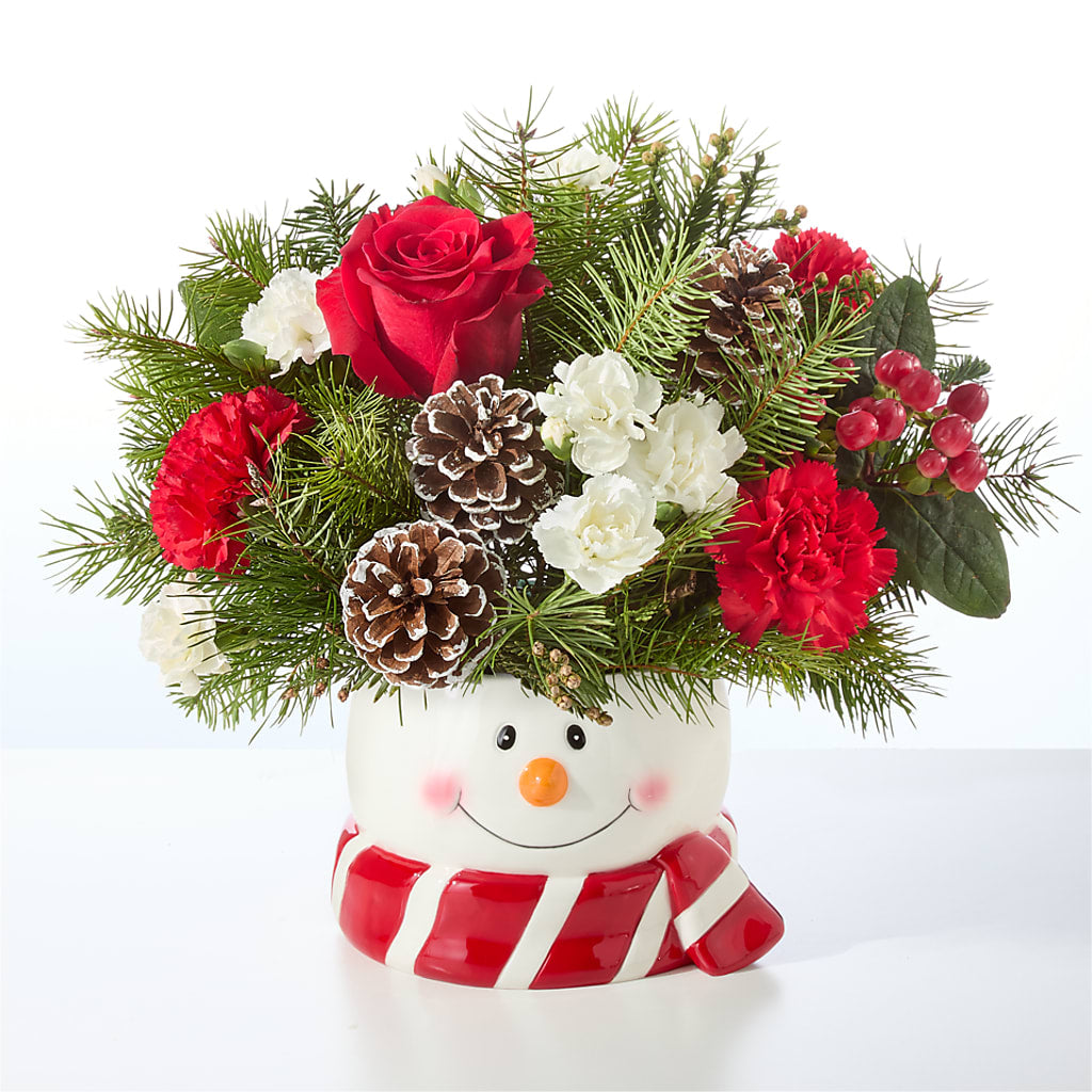 Jolly Snowman Bouquet –  Dynamic Flowers Of Royal Oak, Royal Oak MI