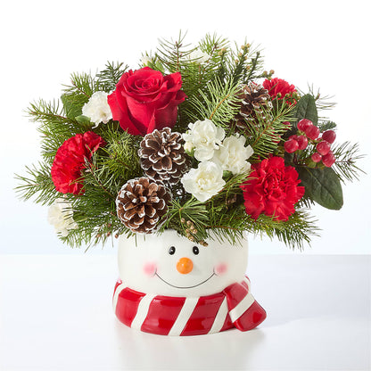 Jolly Snowman Bouquet –  Dynamic Flowers Of Royal Oak, Royal Oak MI