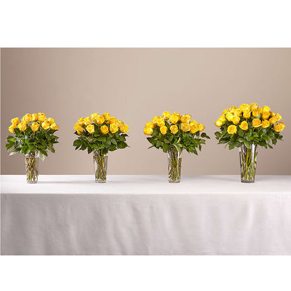 Long Stem Yellow Rose Bouquet –  Dynamic Flowers Of Royal Oak, Royal Oak MI