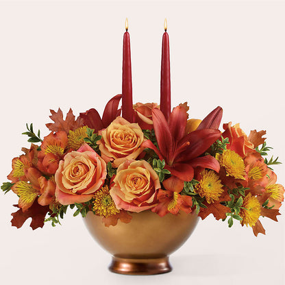 Harvest Table Centerpiece –  Dynamic Flowers Of Royal Oak, Royal Oak MI