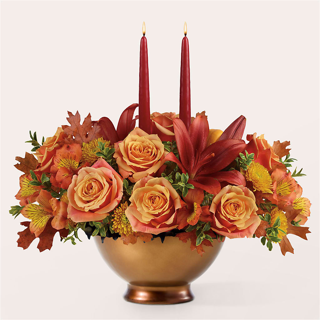 Harvest Table Centerpiece –  Dynamic Flowers Of Royal Oak, Royal Oak MI