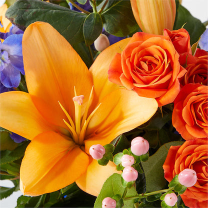 Radiant Citrus Bouquet –  Dynamic Flowers Of Royal Oak, Royal Oak MI