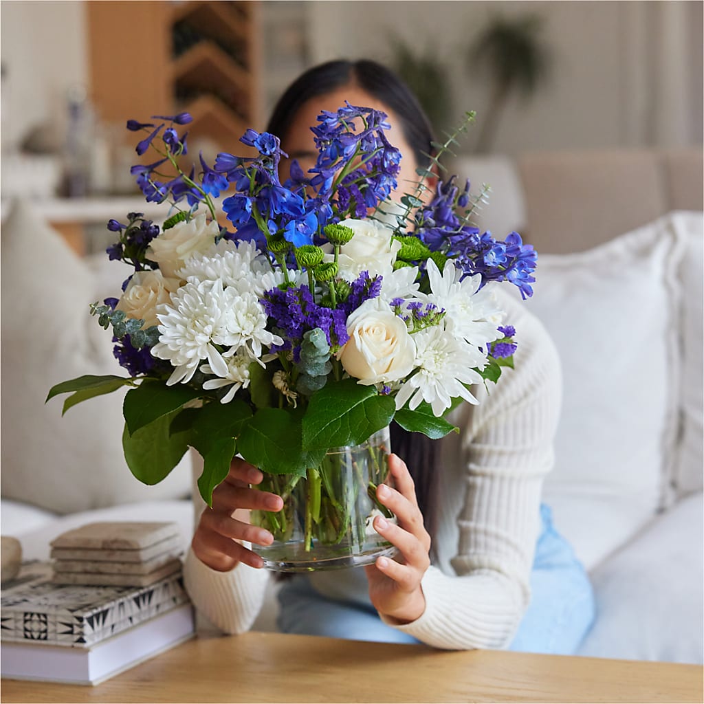 Cerulean Waves Bouquet –  Dynamic Flowers Of Royal Oak, Royal Oak MI
