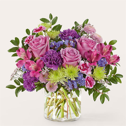 Glass Half Full Bouquet –  Dynamic Flowers Of Royal Oak, Royal Oak MI